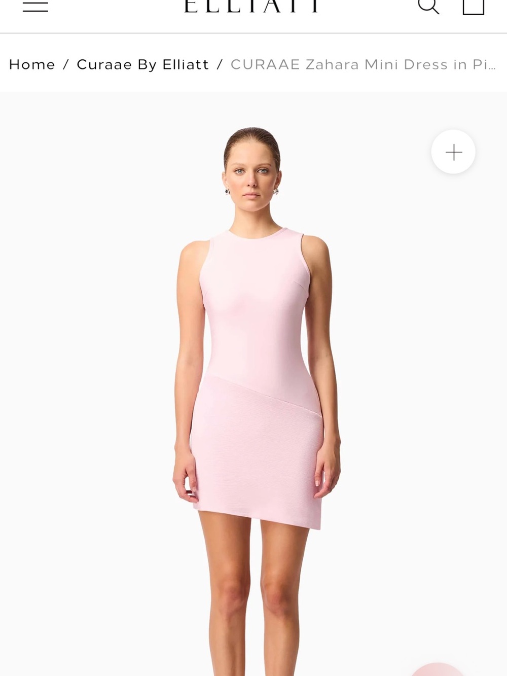 Elliatt Light Pink Sleeveless Zahara Mini Dress